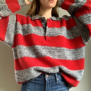 Vintage St. John’s Bay cozy striped knit sweater